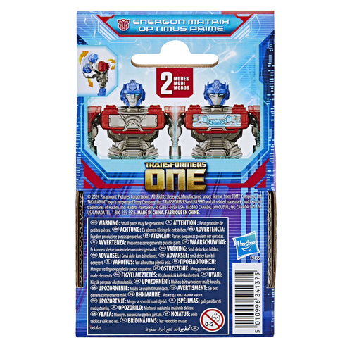 TRANSFORMERS ONE Energon Matrix OPTIMUS PRIME Action Figure 4.5" 2 Modes NEW