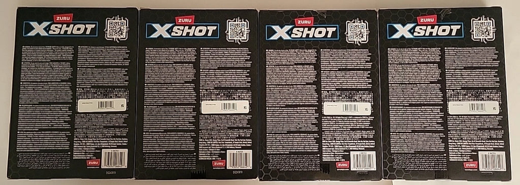 Zuru X-Shot Pro Series Twin Clip Pack Half & Full Size Magazines Orange 4 Pack