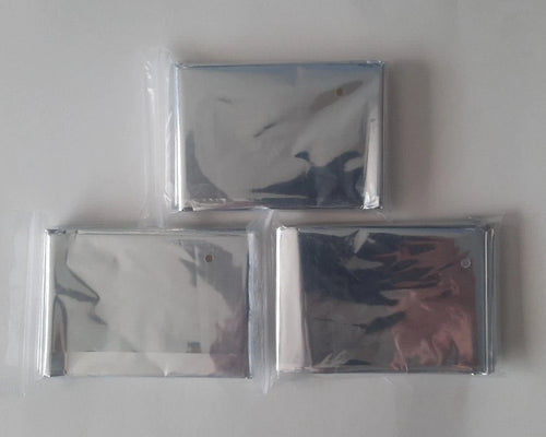 3 Pack Graham medical Thermal Mylar Blankets 84 x 52